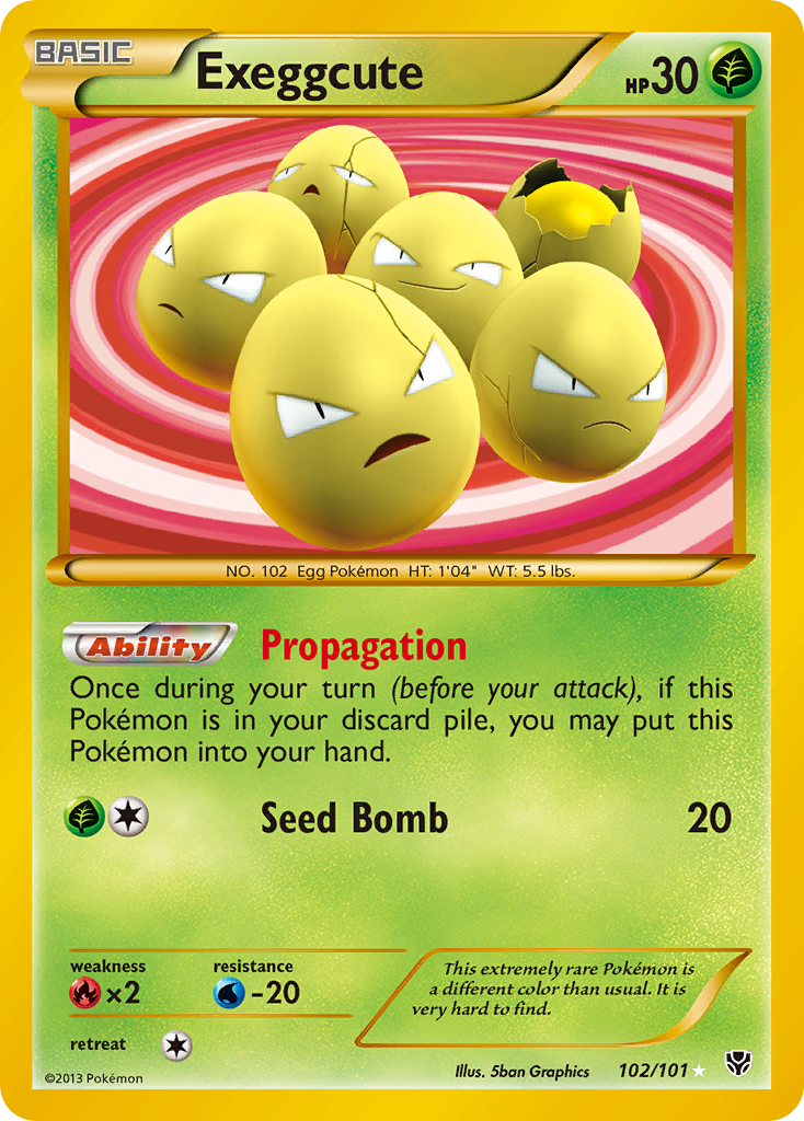 Exeggcute (102/101) [Black & White: Plasma Blast] | Galaxy Games LLC