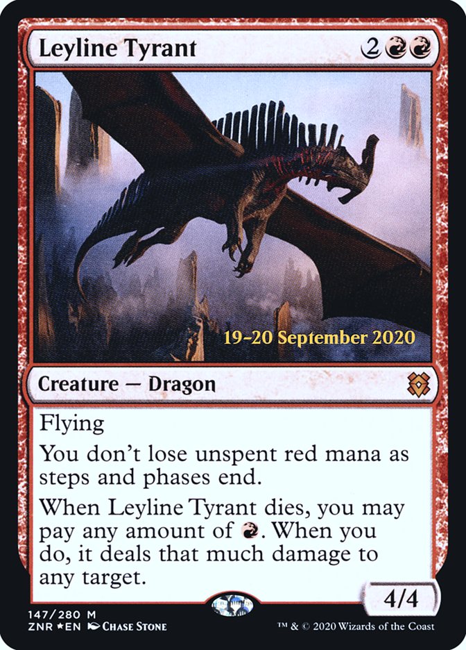 Leyline Tyrant [Zendikar Rising Prerelease Promos] | Galaxy Games LLC