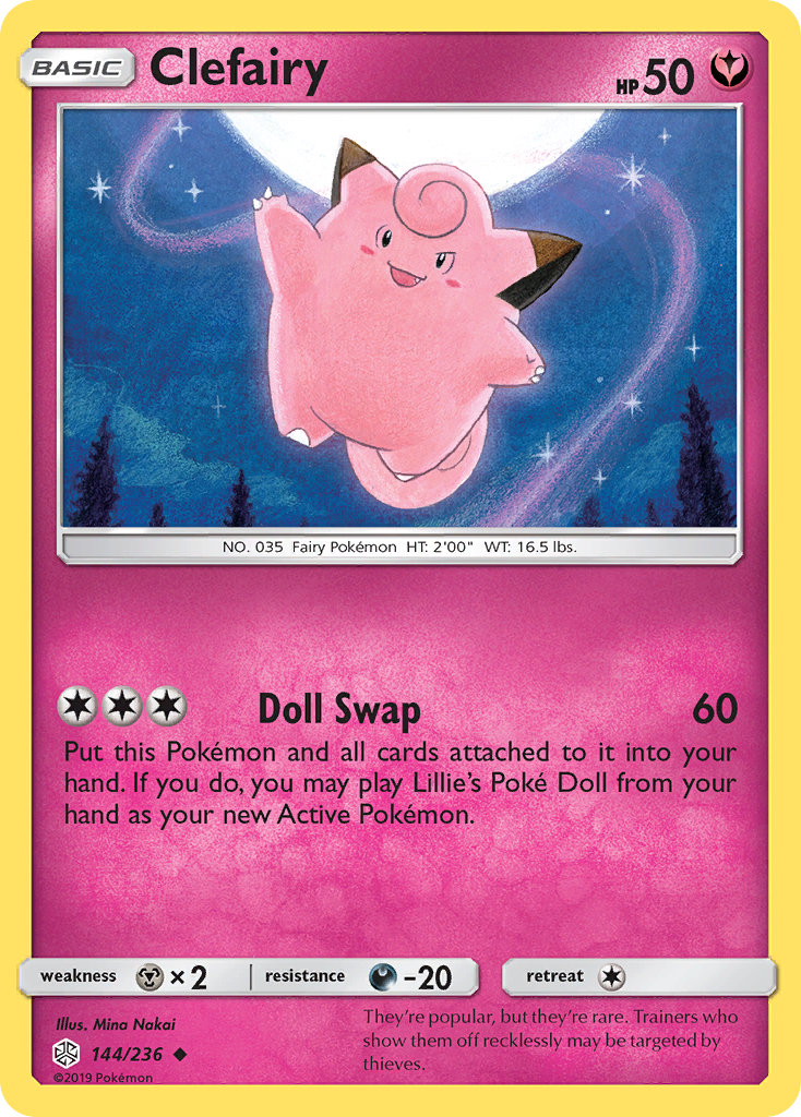 Clefairy (144/236) [Sun & Moon: Cosmic Eclipse] | Galaxy Games LLC