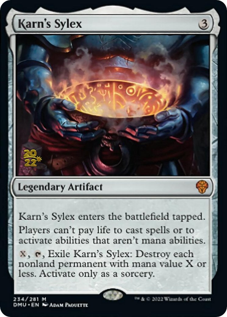 Karn's Sylex [Dominaria United Prerelease Promos] | Galaxy Games LLC