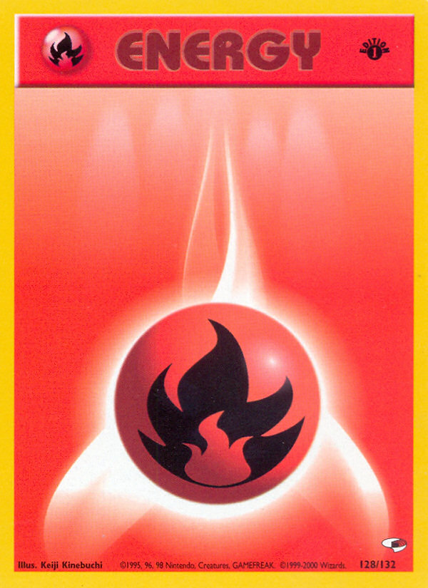 Fire Energy (128/132) [Gym Heroes 1st Edition] | Galaxy Games LLC