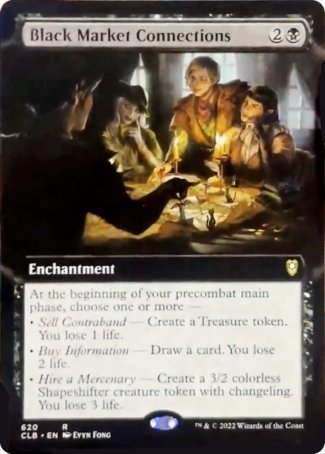 Black Market Connections (Extended Art) [Commander Legends: Battle for Baldur's Gate] | Galaxy Games LLC
