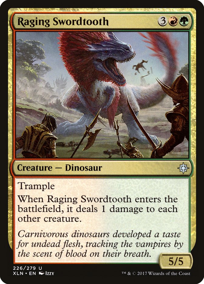 Raging Swordtooth [Ixalan] | Galaxy Games LLC