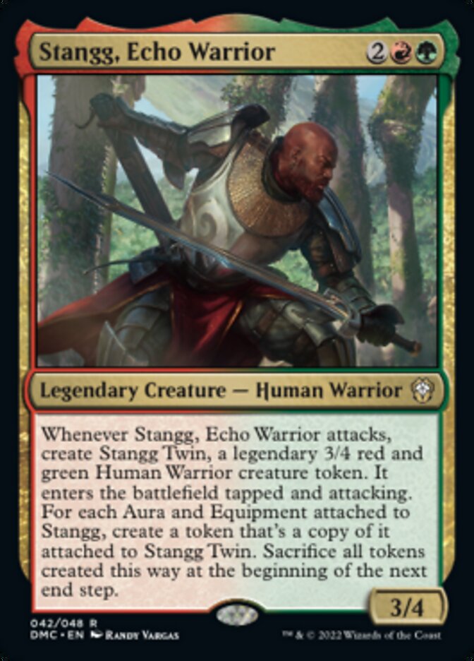 Stangg, Echo Warrior [Dominaria United Commander] | Galaxy Games LLC