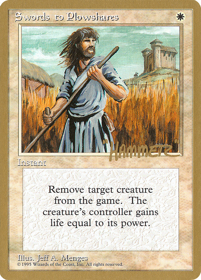 Swords to Plowshares (Shawn "Hammer" Regnier) [Pro Tour Collector Set] | Galaxy Games LLC