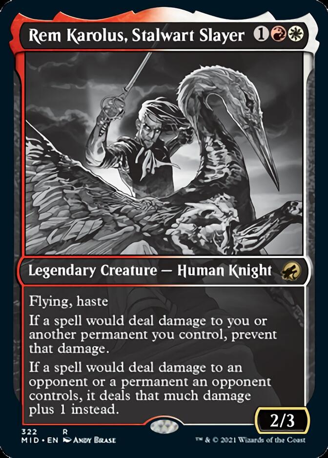 Rem Karolus, Stalwart Slayer (Showcase Eternal Night) [Innistrad: Midnight Hunt] | Galaxy Games LLC