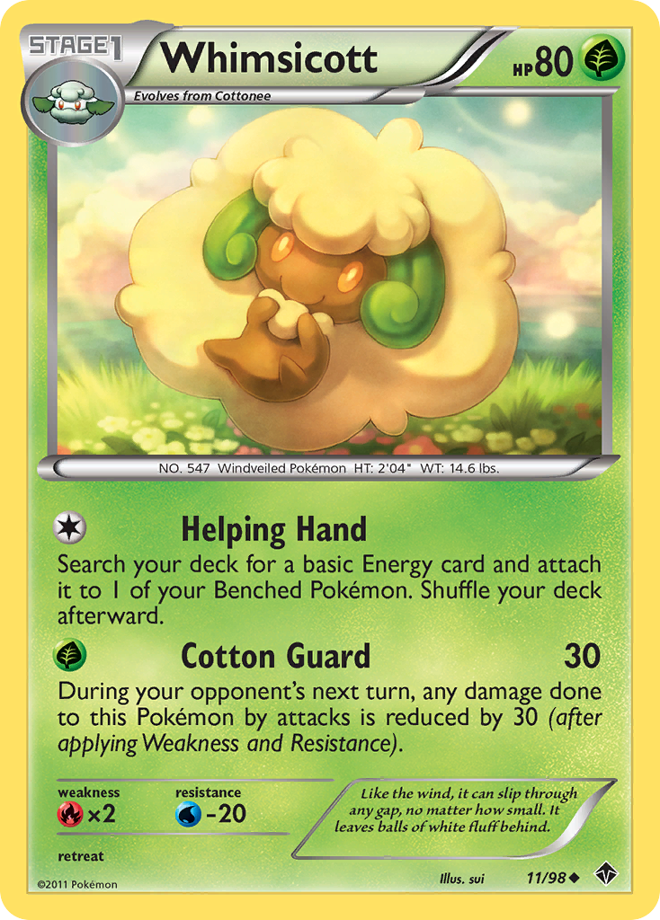 Whimsicott (11/98) [Black & White: Emerging Powers] | Galaxy Games LLC