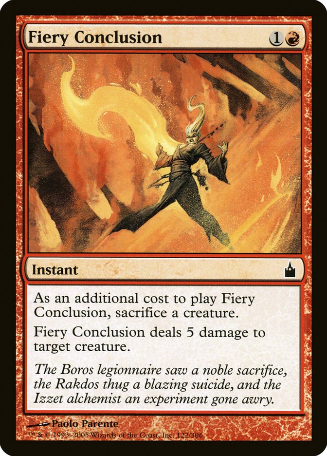 Fiery Conclusion [Ravnica: City of Guilds] | Galaxy Games LLC