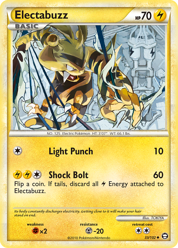 Electabuzz (33/102) [HeartGold & SoulSilver: Triumphant] | Galaxy Games LLC