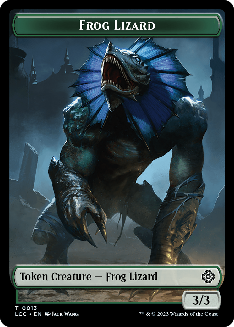 Frog Lizard // Merfolk (0003) Double-Sided Token [The Lost Caverns of Ixalan Commander Tokens] | Galaxy Games LLC