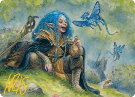 Feywild Trickster Art Card (Gold-Stamped Signature) [Dungeons & Dragons: Adventures in the Forgotten Realms Art Series] | Galaxy Games LLC