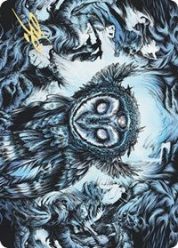 Vega, the Watcher Art Card (Gold-Stamped Signature) [Kaldheim Art Series] | Galaxy Games LLC