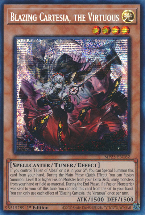 Blazing Cartesia, the Virtuous [MP23-EN162] Prismatic Secret Rare | Galaxy Games LLC