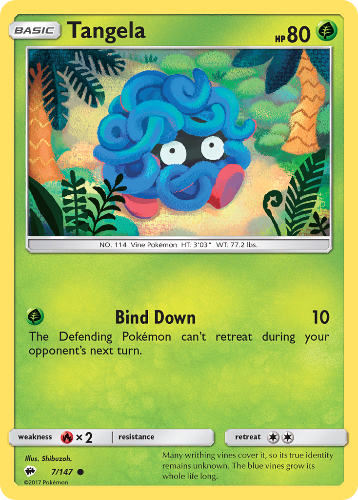 Tangela (7/147) [Sun & Moon: Burning Shadows] | Galaxy Games LLC