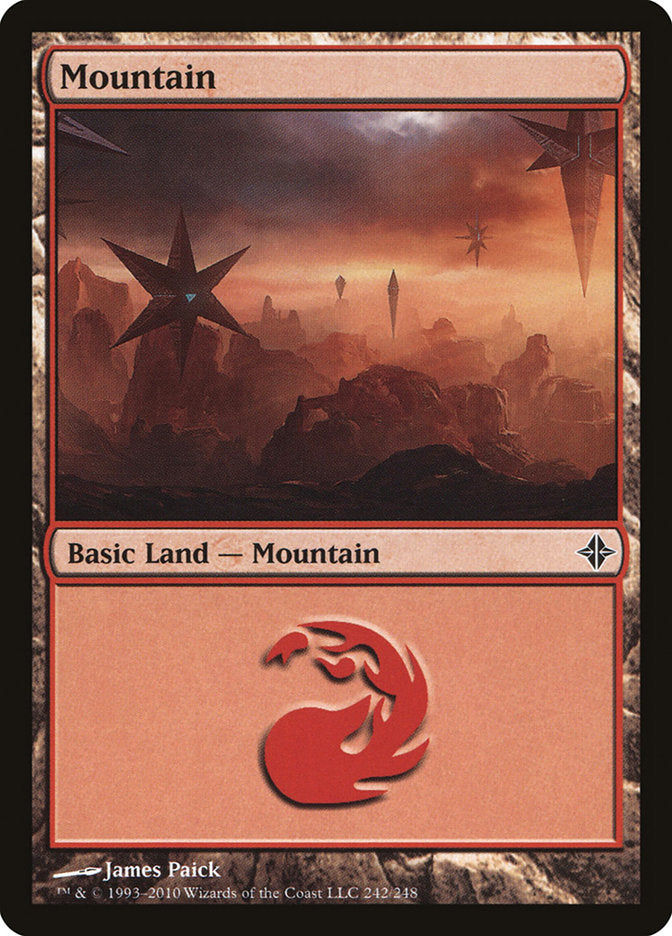 Mountain (242) [Rise of the Eldrazi] | Galaxy Games LLC