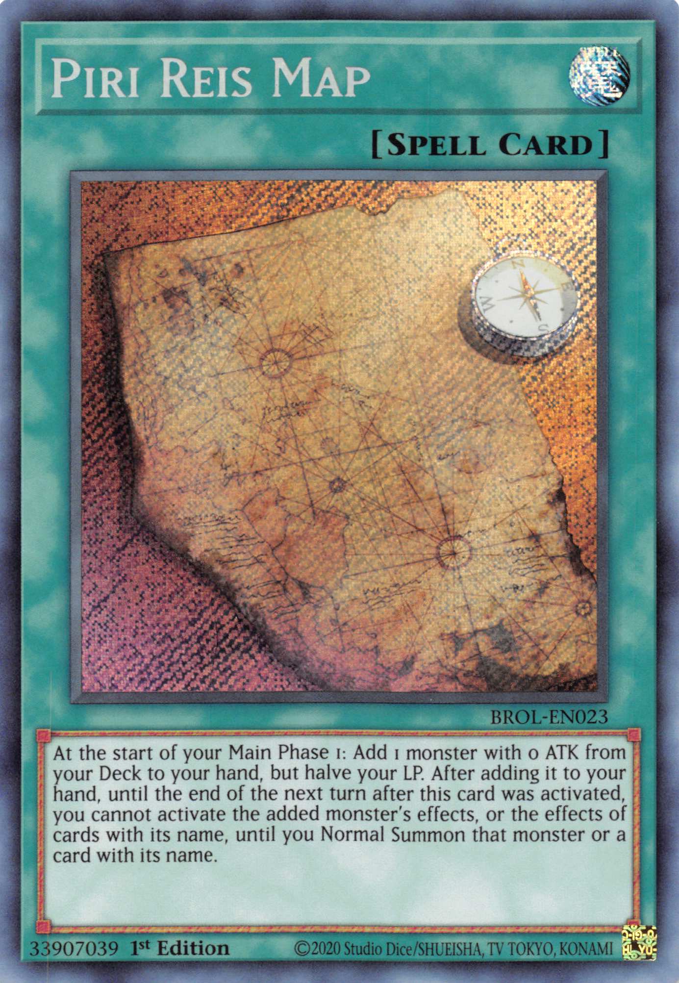 Piri Reis Map [BROL-EN023] Secret Rare | Galaxy Games LLC