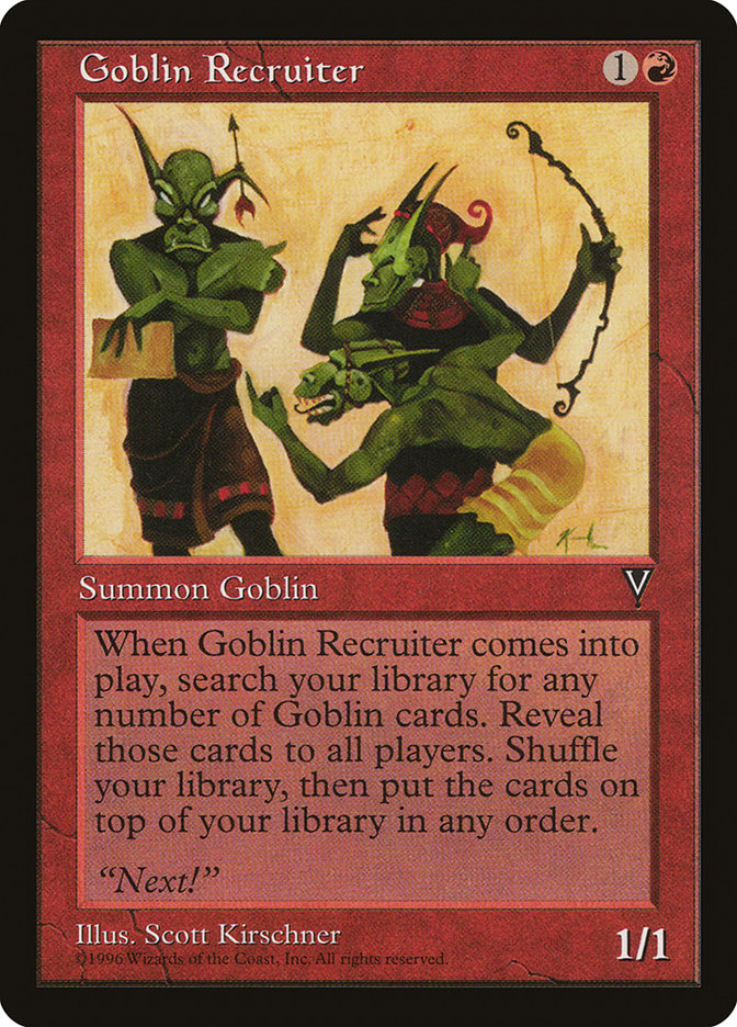Goblin Recruiter [Visions] | Galaxy Games LLC