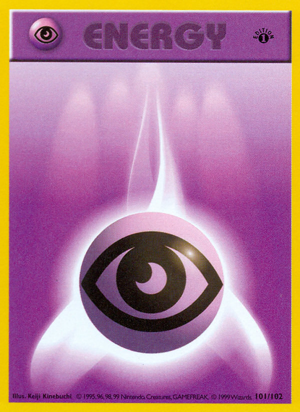 Psychic Energy (101/102) (Shadowless) [Base Set 1st Edition] | Galaxy Games LLC