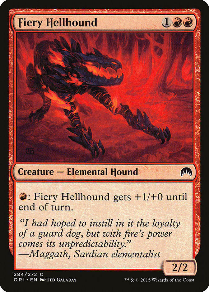 Fiery Hellhound [Magic Origins] | Galaxy Games LLC