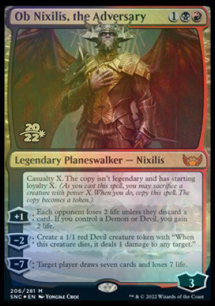 Ob Nixilis, the Adversary [Streets of New Capenna Prerelease Promos] | Galaxy Games LLC