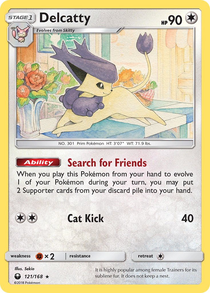 Delcatty (121/168) (Theme Deck Exclusive) [Sun & Moon: Celestial Storm] | Galaxy Games LLC