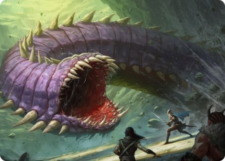 Purple Worm Art Card [Dungeons & Dragons: Adventures in the Forgotten Realms Art Series] | Galaxy Games LLC