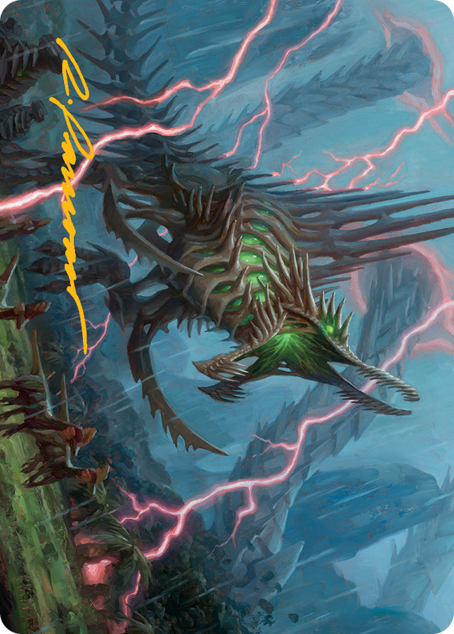 Etali, Primal Sickness Art Card (Gold-Stamped Signature) [March of the Machine Art Series] | Galaxy Games LLC