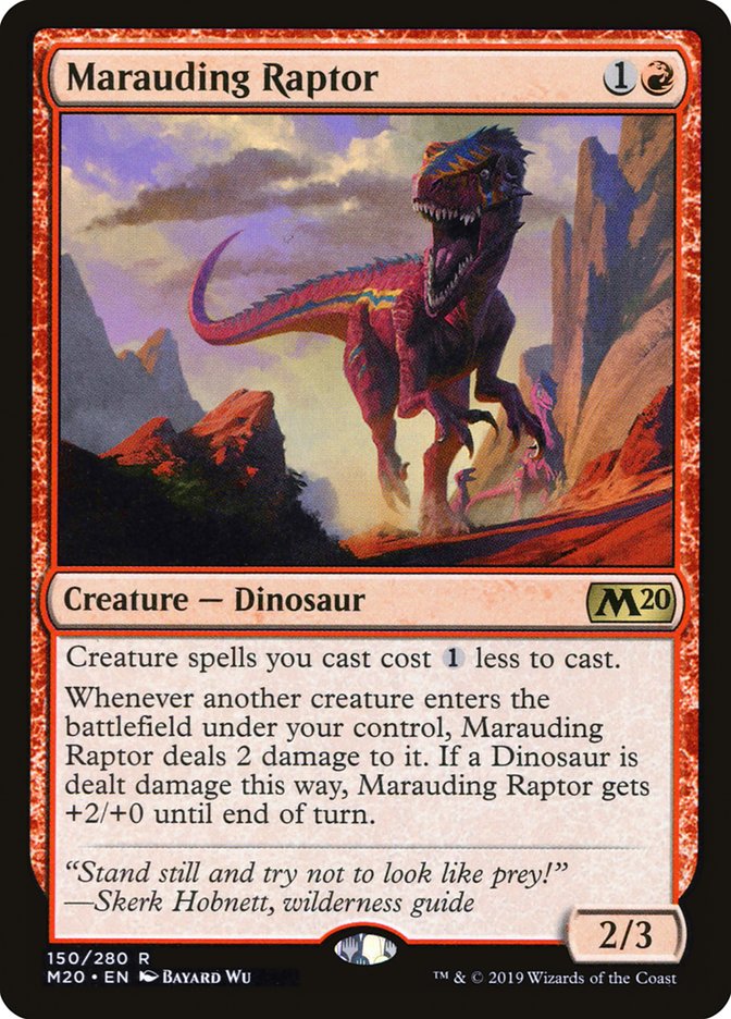 Marauding Raptor [Core Set 2020] | Galaxy Games LLC