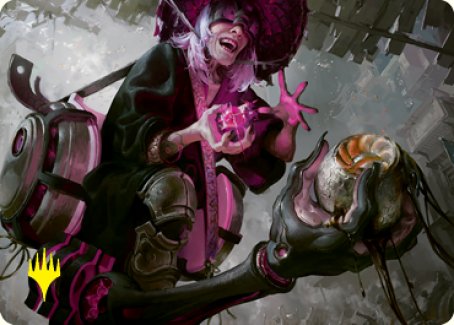 Undercity Scrounger Art Card (Gold-Stamped Signature) [Kamigawa: Neon Dynasty Art Series] | Galaxy Games LLC