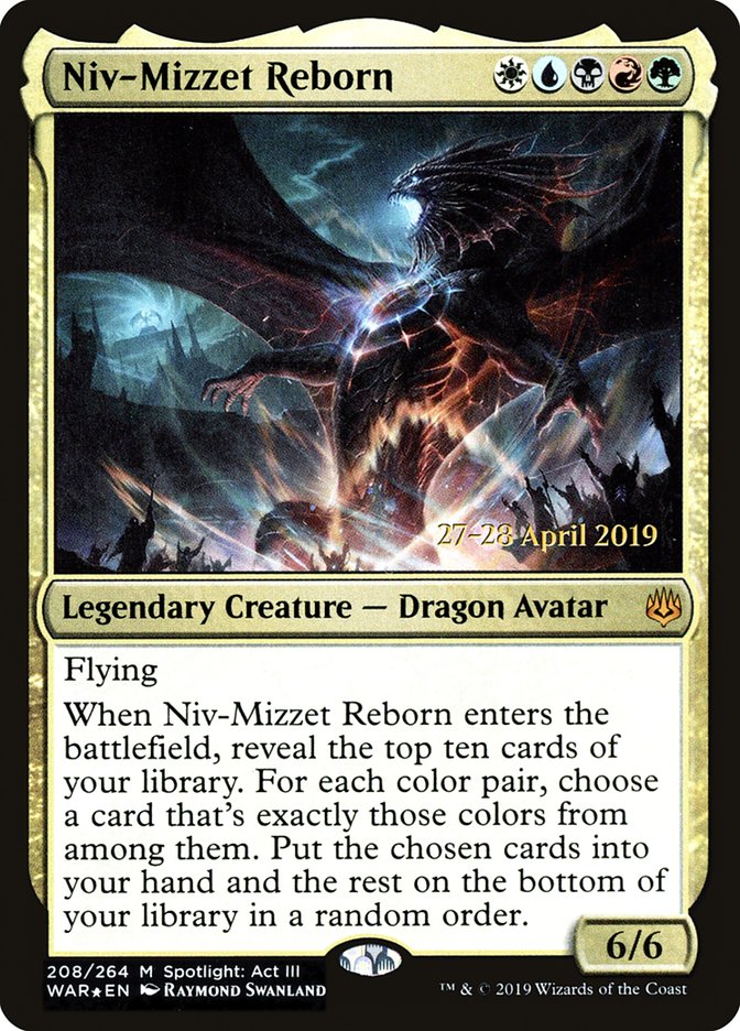 Niv-Mizzet Reborn [War of the Spark Prerelease Promos] | Galaxy Games LLC