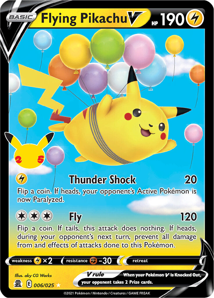 Flying Pikachu V (006/025) [Celebrations: 25th Anniversary] | Galaxy Games LLC