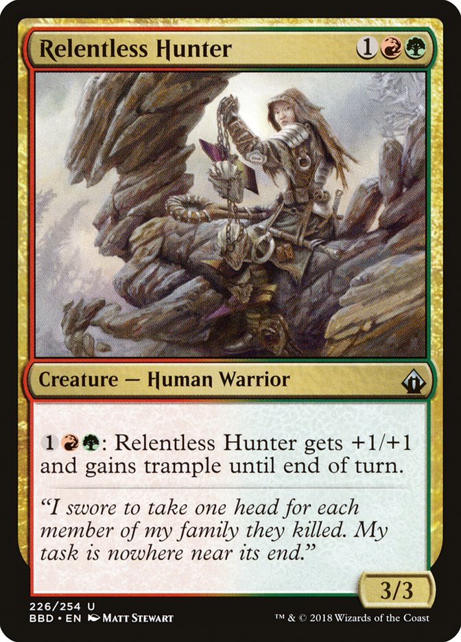 Relentless Hunter [Battlebond] | Galaxy Games LLC
