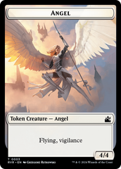 Goblin (0008) // Angel (0003) Double-Sided Token [Ravnica Remastered Tokens] | Galaxy Games LLC