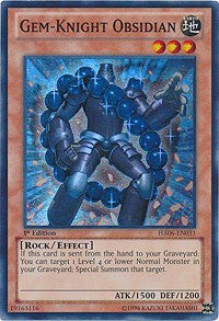 Gem-Knight Obsidian [HA06-EN031] Super Rare | Galaxy Games LLC