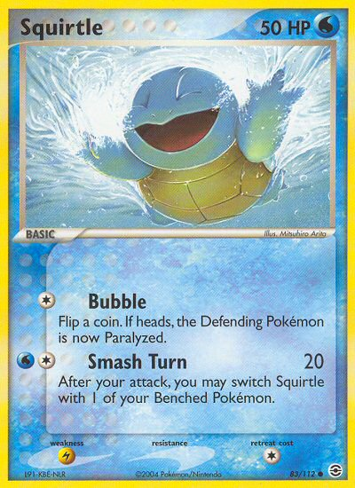 Squirtle (83/112) [EX: FireRed & LeafGreen] | Galaxy Games LLC