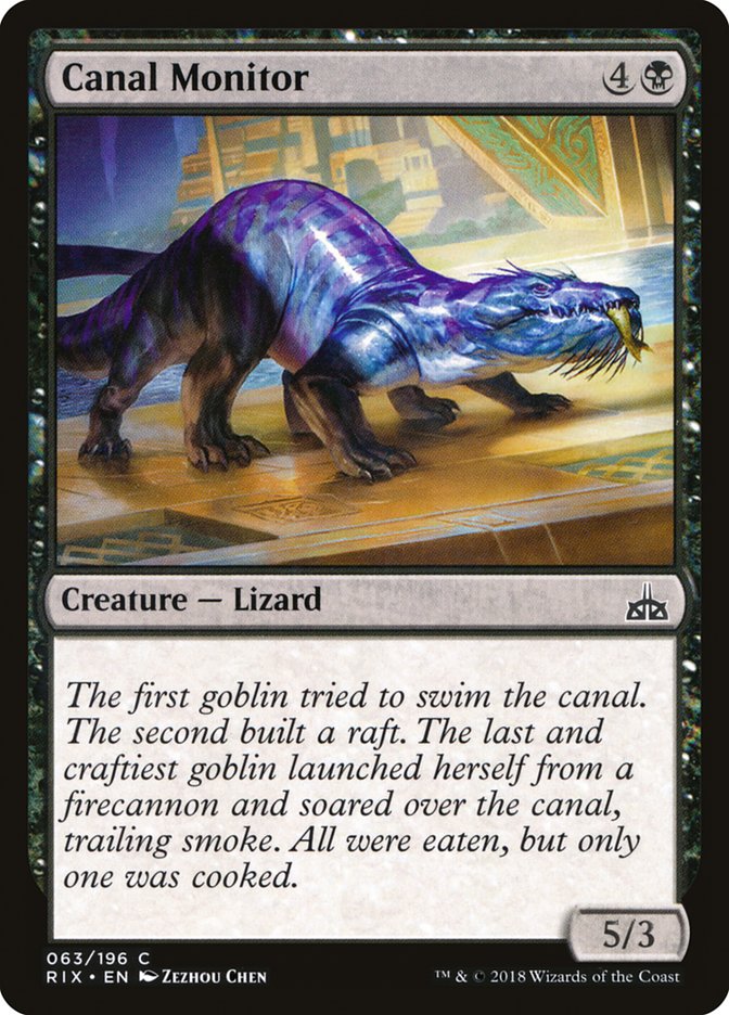 Canal Monitor [Rivals of Ixalan] | Galaxy Games LLC