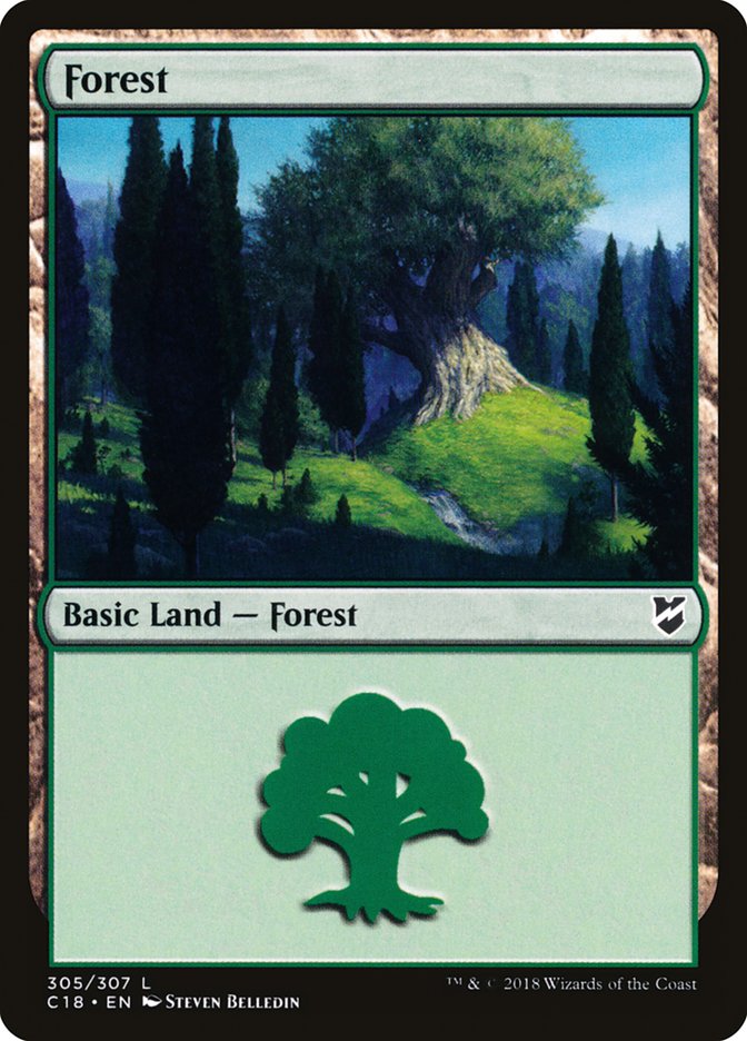 Forest (305) [Commander 2018] | Galaxy Games LLC