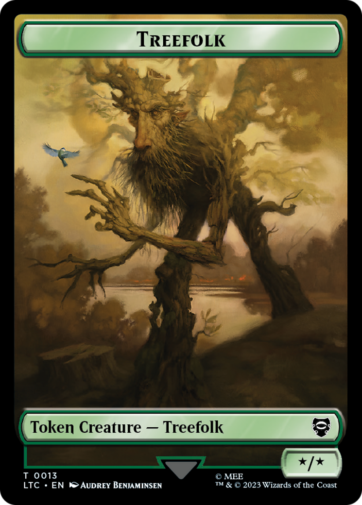 Treefolk // Food Token [The Lord of the Rings: Tales of Middle-Earth Commander Tokens] | Galaxy Games LLC