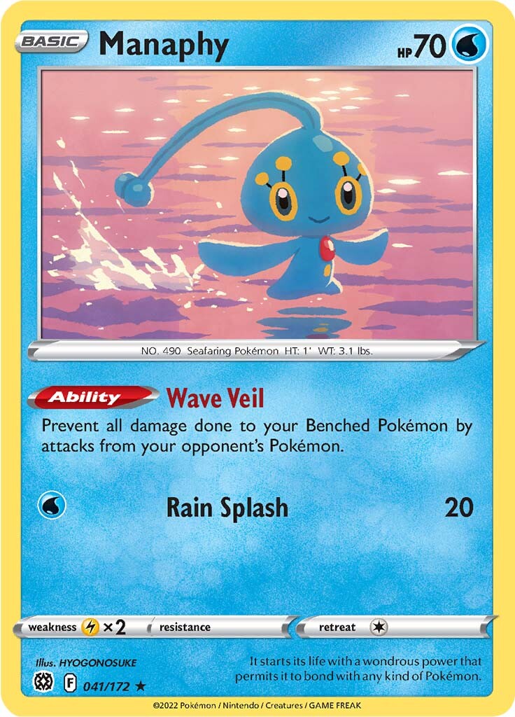 Manaphy (041/172) [Sword & Shield: Brilliant Stars] | Galaxy Games LLC