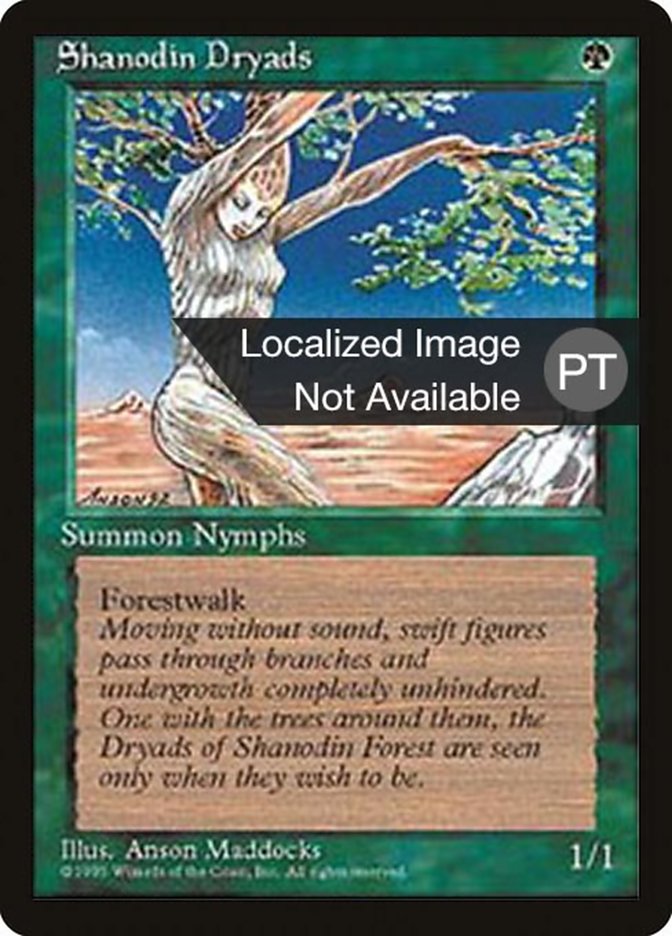 Shanodin Dryads [Fourth Edition (Foreign Black Border)] | Galaxy Games LLC