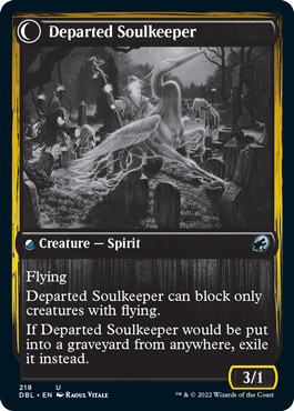 Devoted Grafkeeper // Departed Soulkeeper [Innistrad: Double Feature] | Galaxy Games LLC