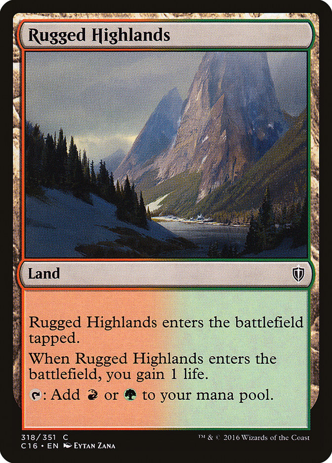 Rugged Highlands [Commander 2016] | Galaxy Games LLC