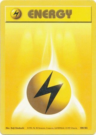 Lightning Energy (100/102) [Base Set Unlimited] | Galaxy Games LLC