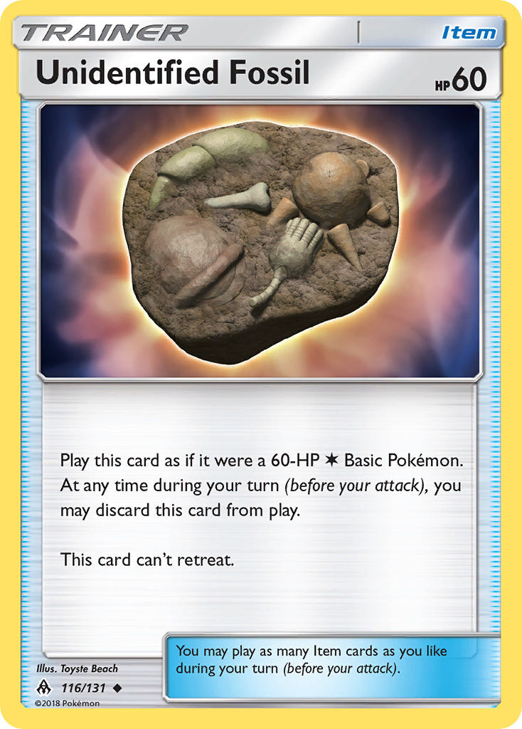 Unidentified Fossil (116/131) [Sun & Moon: Forbidden Light] | Galaxy Games LLC