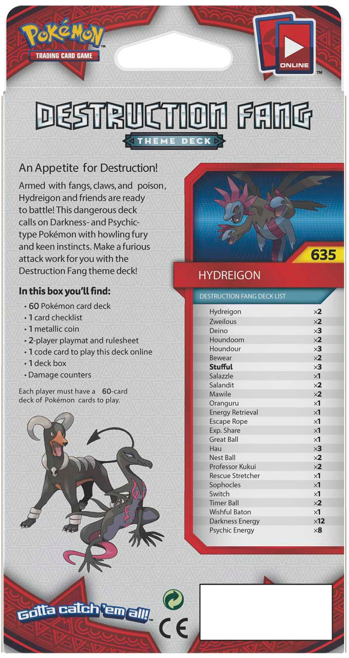 Sun & Moon: Crimson Invasion - Theme Deck (Destruction Fang) | Galaxy Games LLC