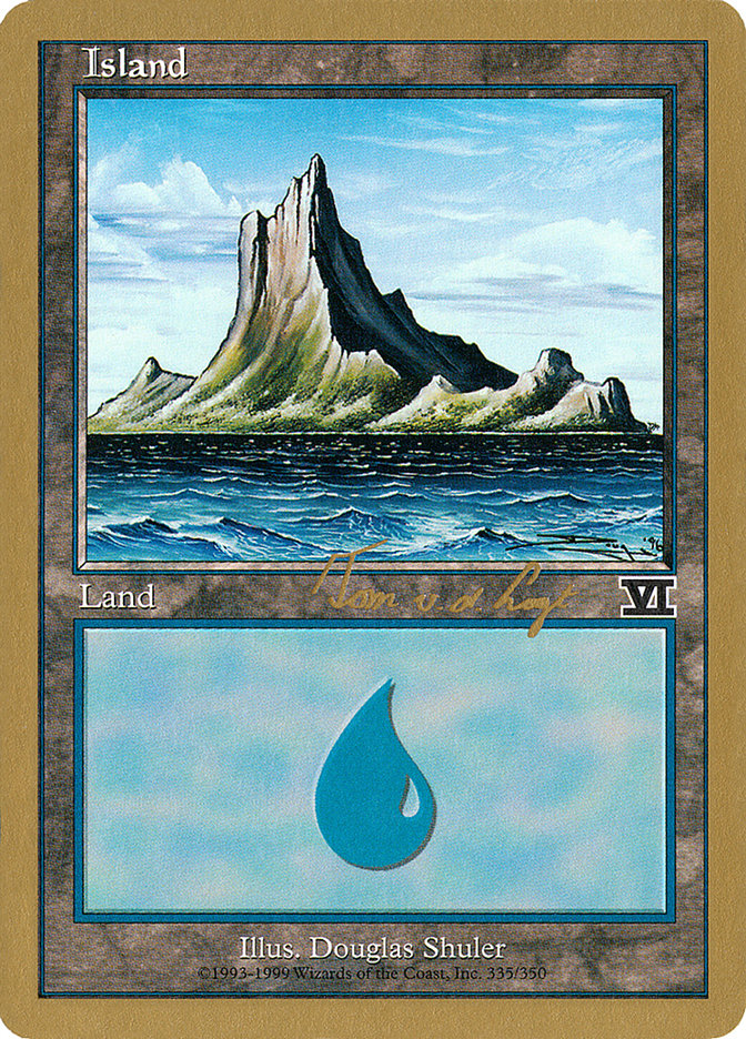 Island (tvdl335) (Tom van de Logt) [World Championship Decks 2000] | Galaxy Games LLC