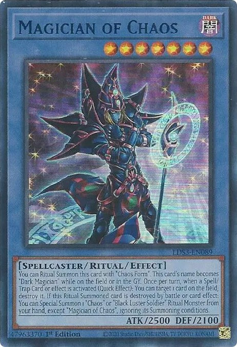 Magician of Chaos (Blue) [LDS3-EN089] Ultra Rare | Galaxy Games LLC