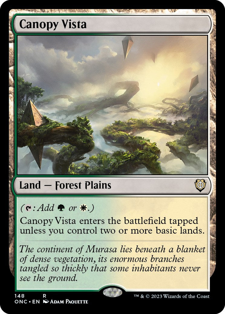 Canopy Vista [Phyrexia: All Will Be One Commander] | Galaxy Games LLC