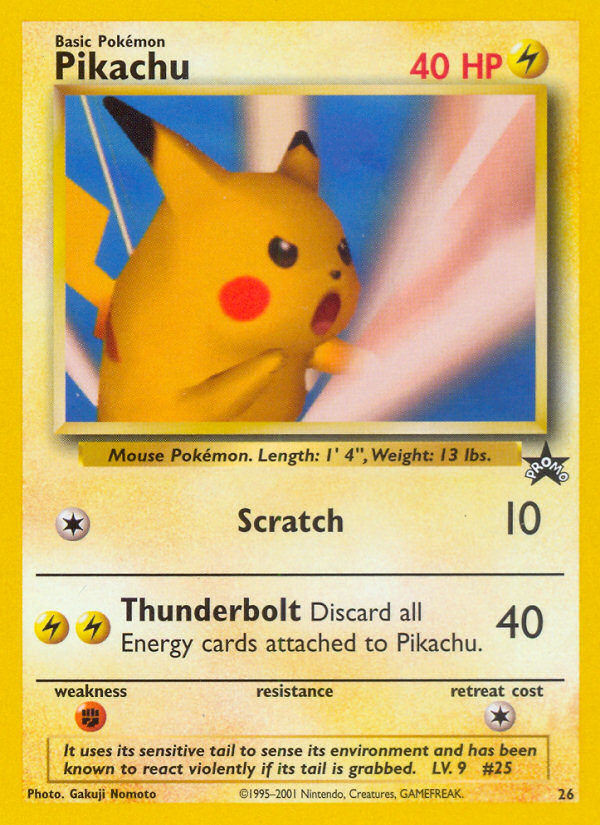 Pikachu (26) [Wizards of the Coast: Black Star Promos] | Galaxy Games LLC