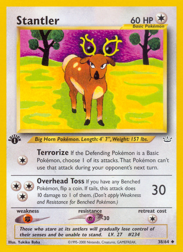 Stantler (38/64) [Neo Revelation 1st Edition] | Galaxy Games LLC